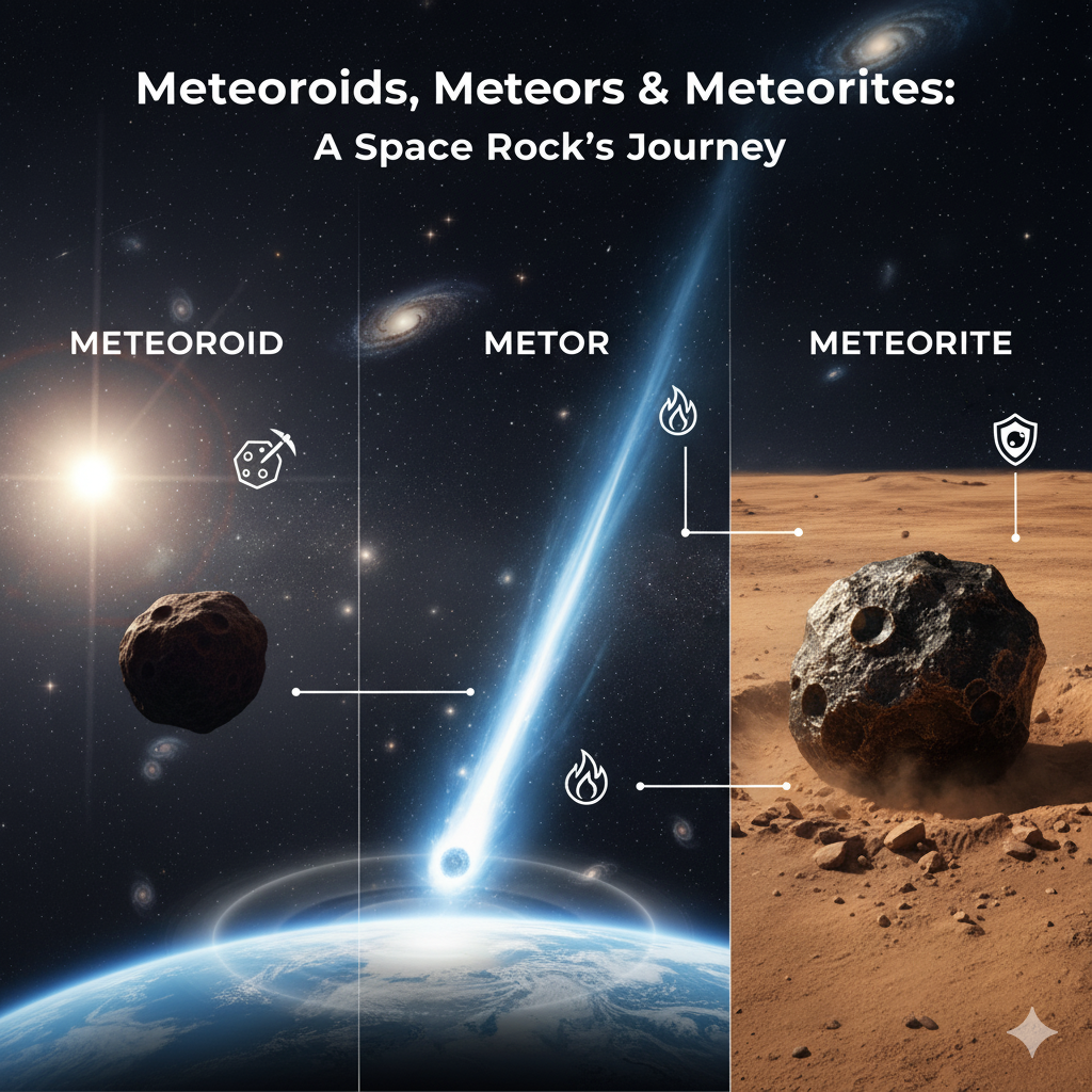 Meteoroids, Meteors & Meteorites A Space Rock's Journey